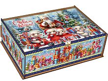 №642у Упаковка Шкатулка музыкальная Сюрприз (дерево) 1500г