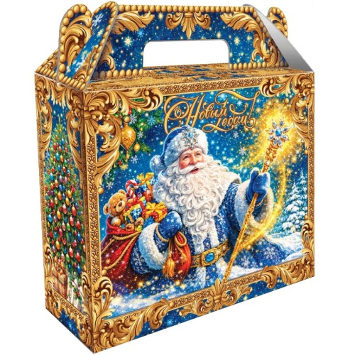 №070у Упаковка Золото на синем (картон) 700г