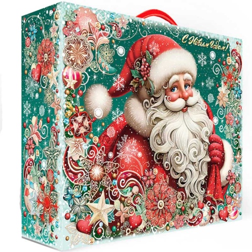№242у Упаковка Чемодан Мороз (плотный картон) 2300г