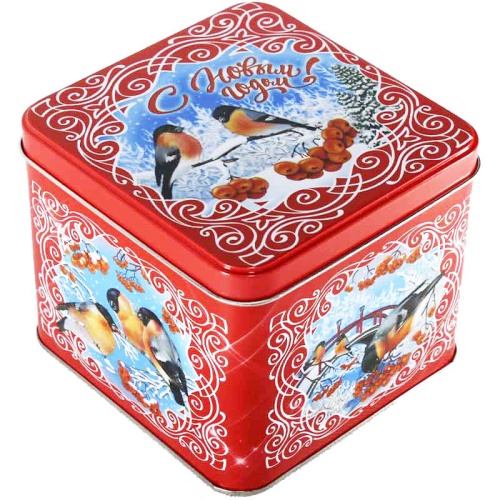 №766у Упаковка Снегири (жесть) 700г