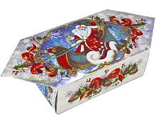 №388у Упаковка Конфетка Саночки (картон премиум) 400г