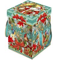 №353у Упаковка Куб Сокровище (картон премиум) 1500г