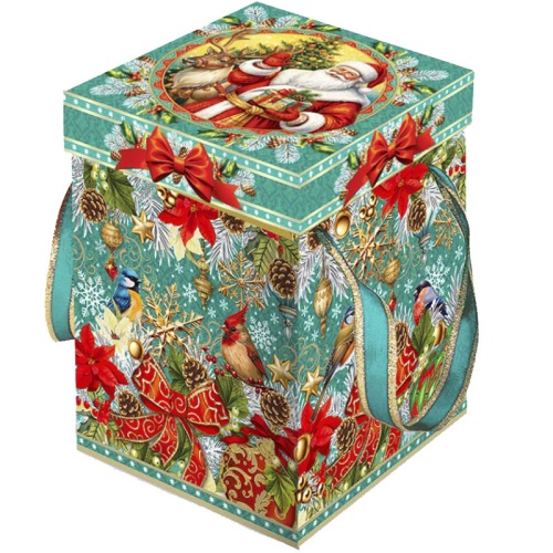 №353у Упаковка Куб Сокровище (картон премиум) 1500г