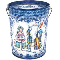№708у Упаковка Новогодняя Гжель (жесть) 1900г