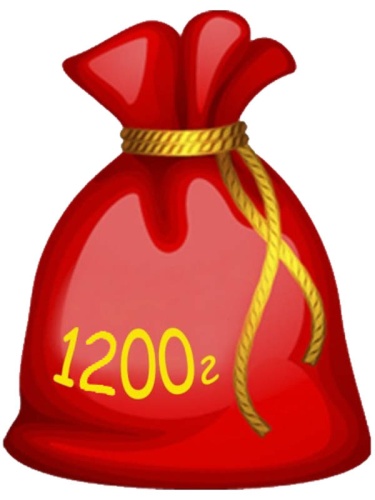 Наполнение подарка 1200 грамм