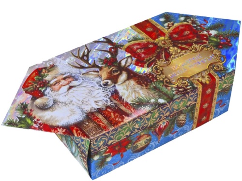 №389у Упаковка Конфета Синева (картон премиум) 800г