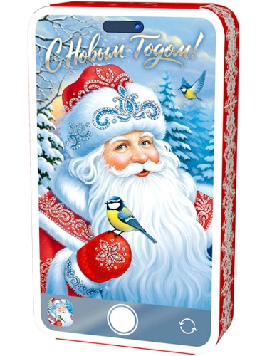 №017у Упаковка Смартфон Морозко (картон) с анимацией 400г