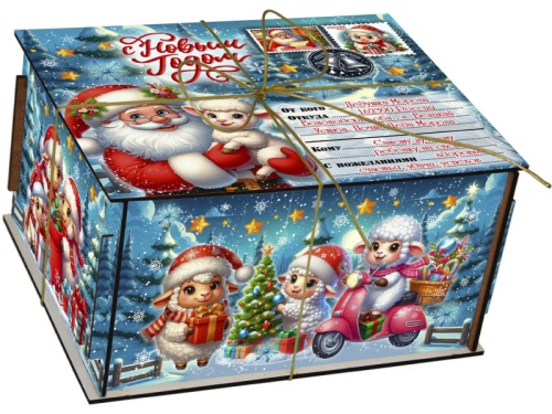 №617у Упаковка Посылка Звёздочки (дерево) 1500г