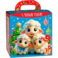 №108у Упаковка Три овечки синий (картон) 400г