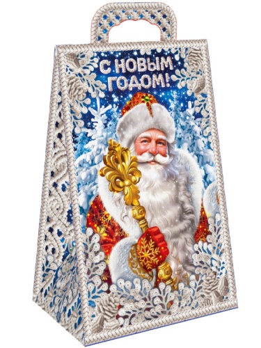 №062у Упаковка Сумочка Ажурная (картон) 700г