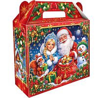 №071у Упаковка Мешок подарков (картон) 700г