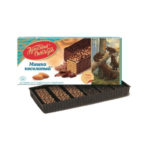 Мишка Косолапый вафельный торт 220г
